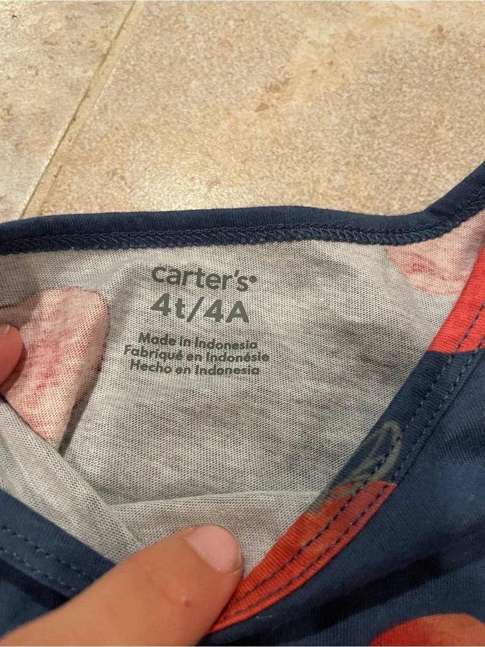 NWT Carter’s Apple Patterned Little Girl’s Babydoll Dress